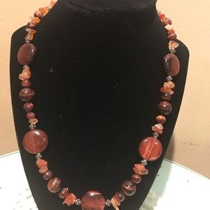 Stone & 925 SS necklace